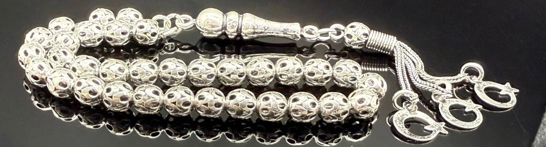 Gebetskette 925 Sterling Silber - Ay Yildiz Tesbih Gümüş