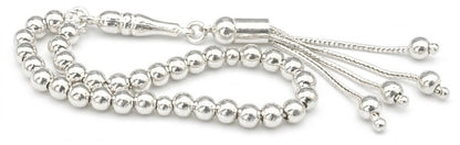 Miniatur Gebetskette 925 Sterling Silber 5mm - Mynatur Gümüs Tesbih