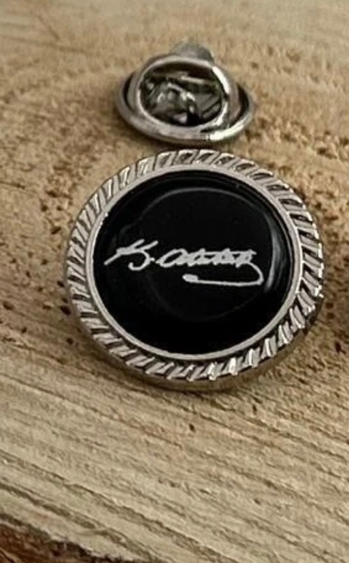 K.Atatürk Anstecknadel-Pin Black Silber – Atatürk Yaka Rozeti