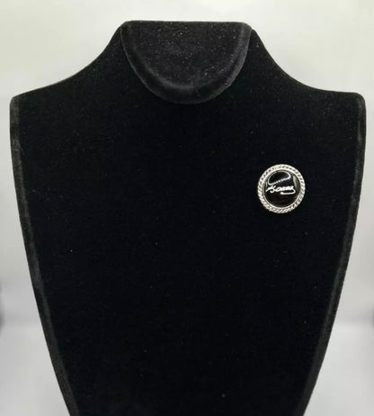 K.Atatürk Anstecknadel-Pin Black Silber – Atatürk Yaka Rozeti