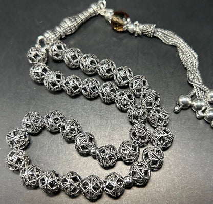 Gebetskette 925 Sterling Silber Sultanit 40g - Gümüş Tesbih Zultanit