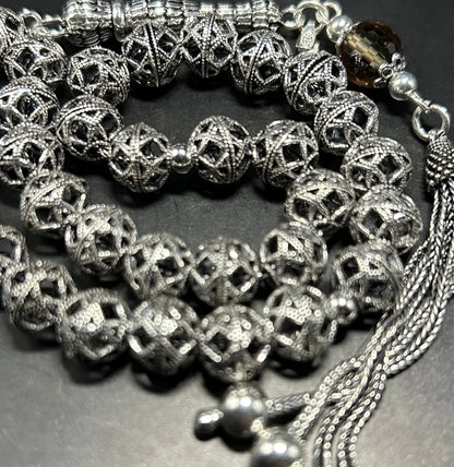 Gebetskette 925 Sterling Silber Sultanit 40g - Gümüş Tesbih Zultanit