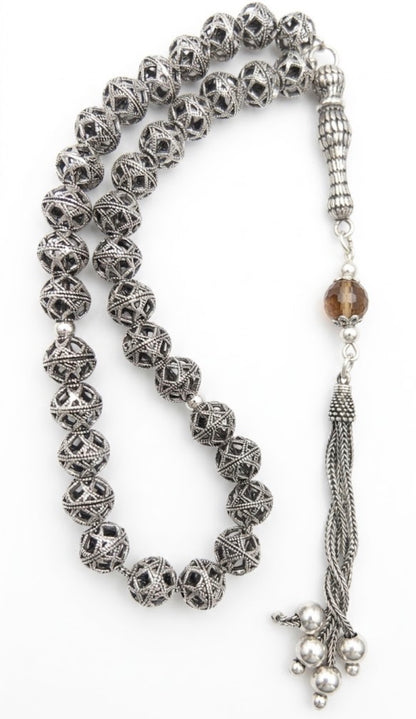 Gebetskette 925 Sterling Silber Sultanit 40g - Gümüş Tesbih Zultanit