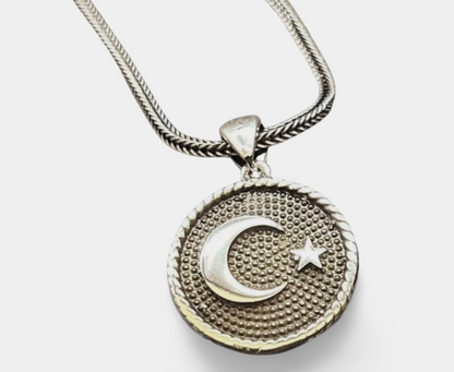 AY YILDIZ Anhänger mit 55 cm Halskette – 925 Sterling Silber