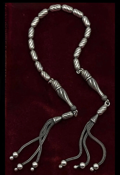 Zaza Tesbih – 925er Silber Fizyon nit doppelte Imame  Zaza