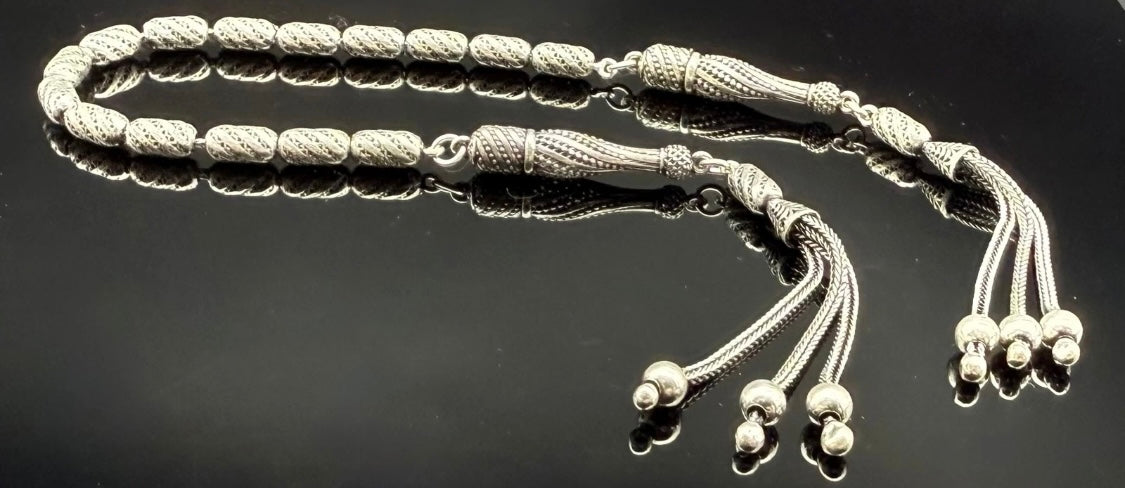 Zaza Tesbih – 925er Silber Fizyon nit doppelte Imame  Zaza