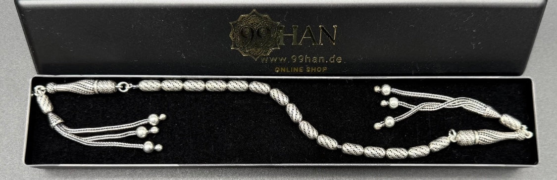 Zaza Tesbih – 925er Silber Fizyon nit doppelte Imame  Zaza