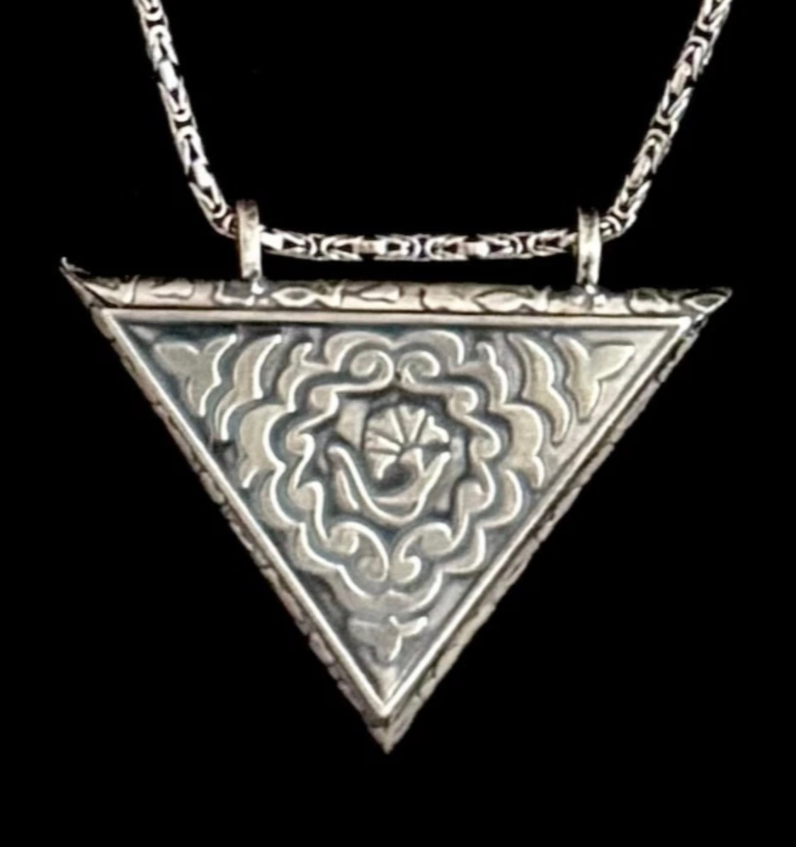 Muska Cevsen 6 cm mit Königskette 925 Sterling Silber & Ayetel Kürsi