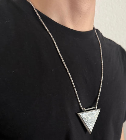 Muska Cevsen 6 cm mit Königskette 925 Sterling Silber & Ayetel Kürsi