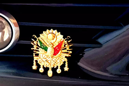 OSMANLI ARMA Auto Emblem mit Schrauben - aus Kunststoff – Gold