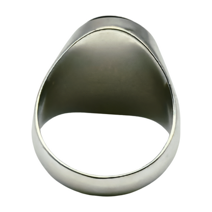 Sterling Silber 925 Siegelring eleganter Herrenring mit Onyx, Männer Ring