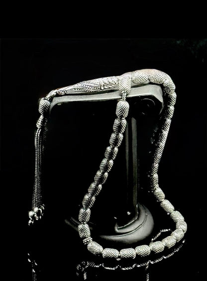 Tesbih aus 925er Silber - Gebetskette Kapselform Fizyon Sterlingsilber (Kopie)