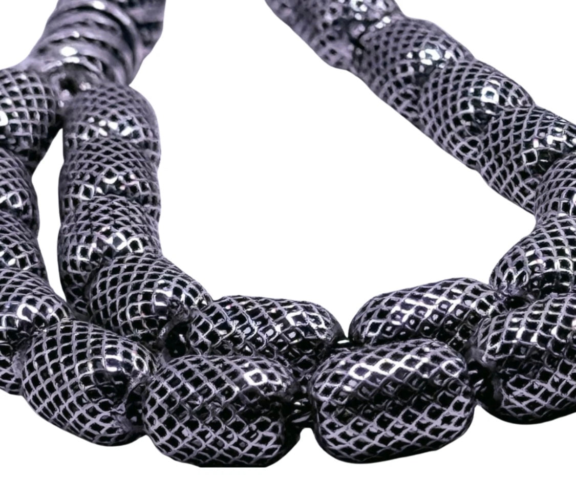 Tesbih aus 925er Silber - Gebetskette Kapselform Fizyon Sterlingsilber (Kopie)