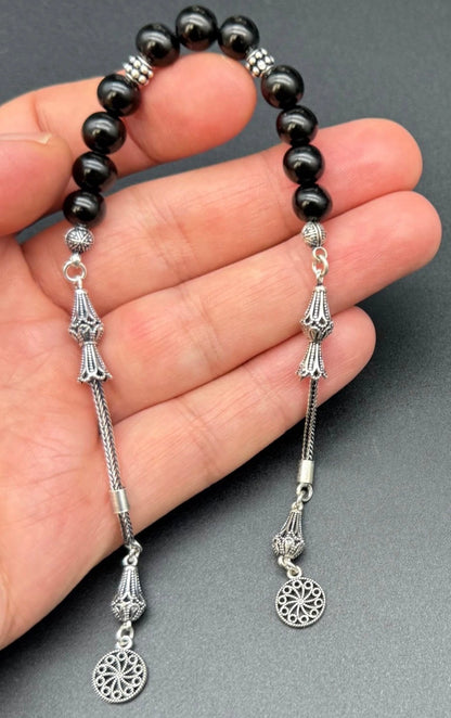 Rus Oltu Tesbih & Zaza Set  mit 925 Silber Gebetskette Set