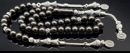 Rus Oltu Tesbih & Zaza Set  mit 925 Silber Gebetskette Set