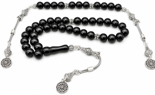 Rus Oltu Tesbih & Zaza Set  mit 925 Silber Gebetskette Set