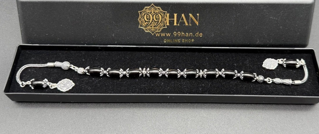 Rus Oltu Tesbih & Zaza Arpa mit 925 Silber Quaste
