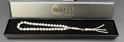 Tesbih aus 925 Sterling Silber - Gebetskette Rundform 6 mm