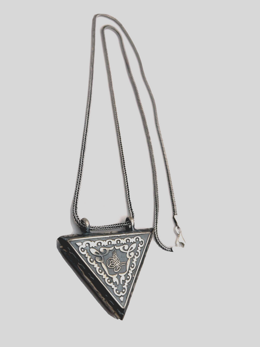925 Sterling Silber "Muska Cevsen" mit einer Fuchsschwanzkette