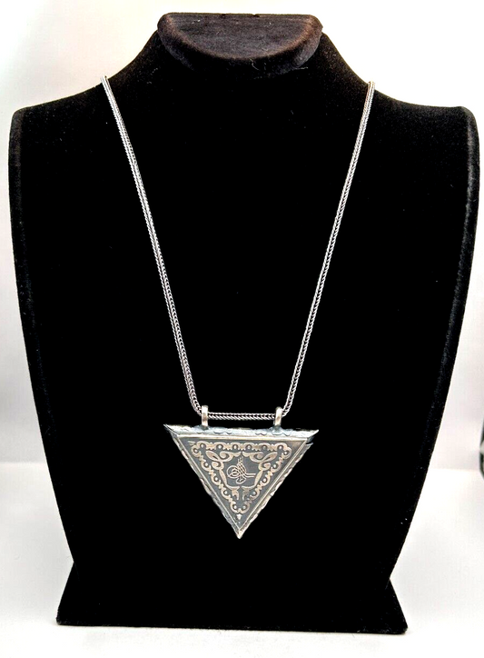925 Sterling Silber "Muska Cevsen" mit einer Fuchsschwanzkette