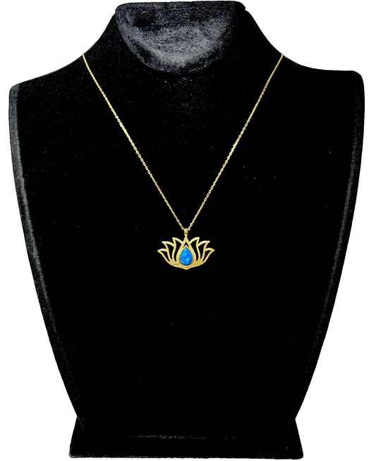 925 Sterling Silber "Lotusblume" Kette