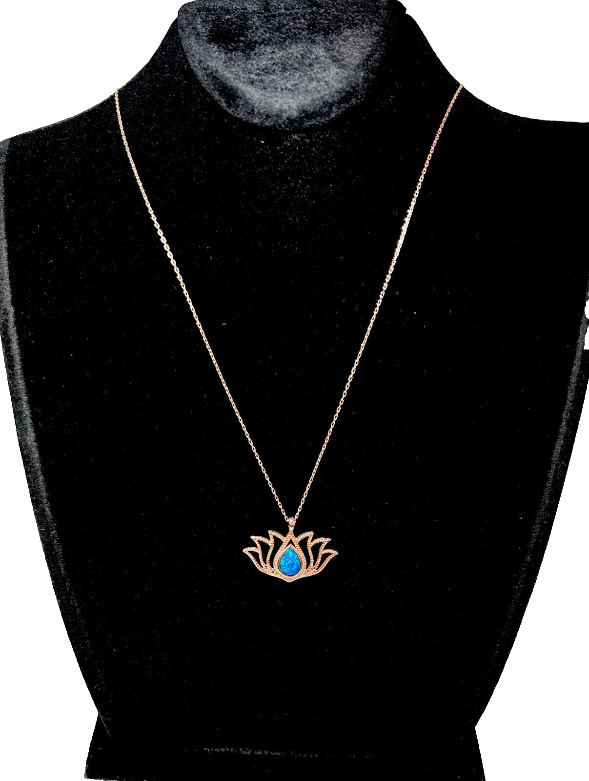 925 Sterling Silber "Lotusblume" Kette