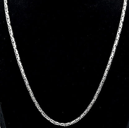 925 Sterling Silber Königskette Massiv Rund