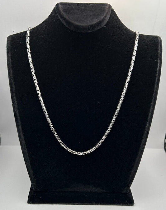 925 Sterling Silber Königskette Massiv Rund