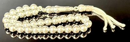 Tesbih aus 925 Sterling Silber - Gebetskette Rundform 6 mm