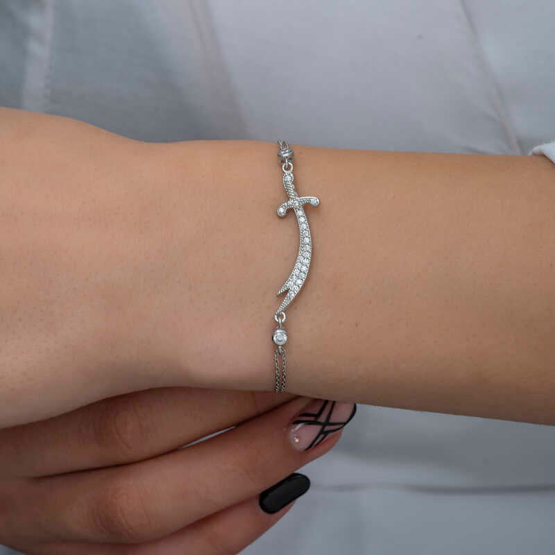Zülfikar 925 Silber Schwert Armband Hz Ali Gümüs Dhul-faqar Kette
