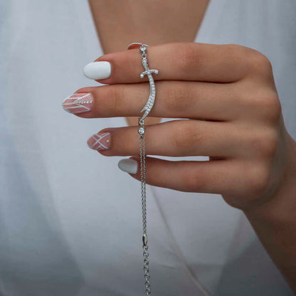 Zülfikar 925 Silber Schwert Armband Hz Ali Gümüs Dhul-faqar Kette