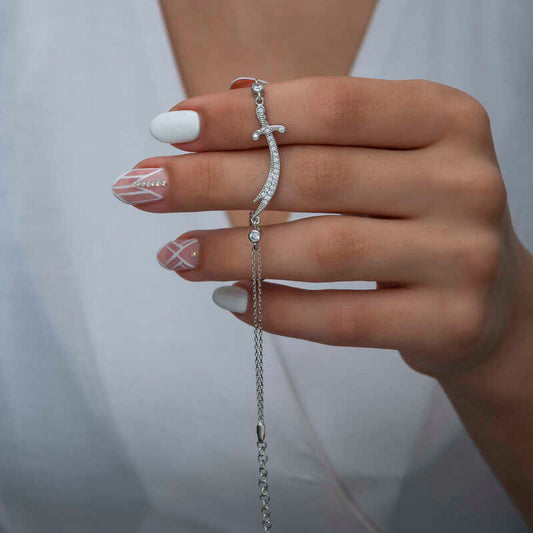 Zülfikar 925 Silber Schwert Armband Hz Ali Gümüs Dhul-faqar Kette